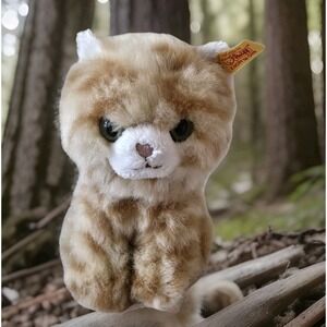 Steiff‎ plush Lizzy kitten, 1968-1976 Handmade Steiff 084027 Vintage